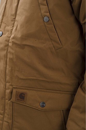 Carhartt Trapper Parka Chaqueta Deportiva, Marrón (Hamilton Brown/Black HZ), Small para Hombre