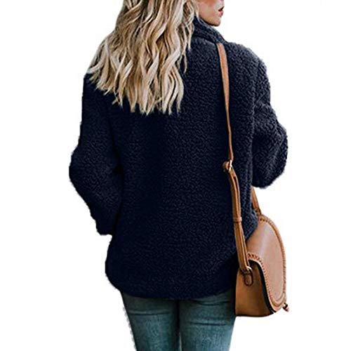 Chaqueta De Invierno para Mujer Casual Abrigo de Lana Outwear Parka Cardigan Slim Coat Overcoat Invierno Abrigo de Algodón Collar de Vuelta riou