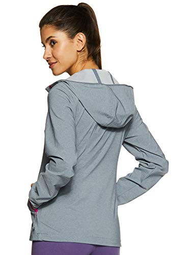 Columbia Heather Canyon Jacket Chaqueta Softshell con Capucha, Aislamiento térmico sintético Hi-Loft, Mujer, Grey Ash, L