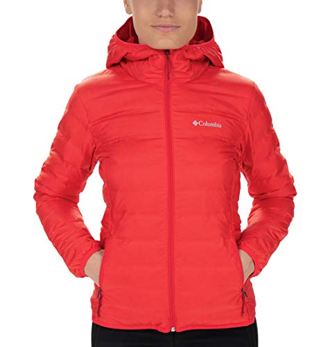 Columbia Lake 22 Chaqueta De Plumón con Capucha, Mujer, Rojo (Red Lily), S