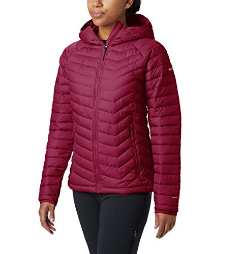 Columbia Powder Lite, Chaqueta con capucha, Mujer, Rojo (Beet) Talla XL