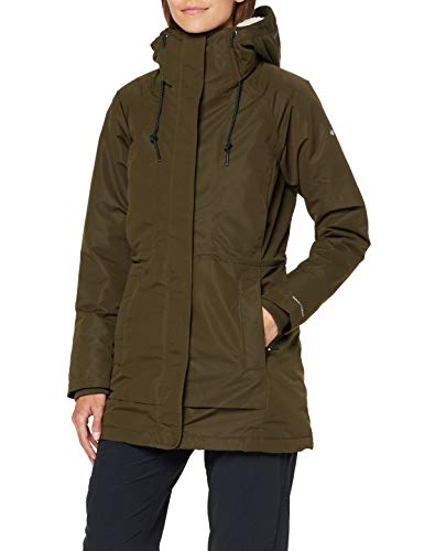 Columbia South Canyon Sherpa, Chaqueta impermeable forrada de Sherpa, Mujer, Verde (Olive Green) Talla S