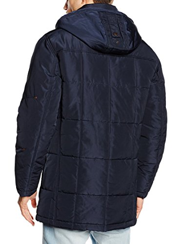 Cortefiel Parka Acolchada Capucha, Marine Blue, M para Hombre