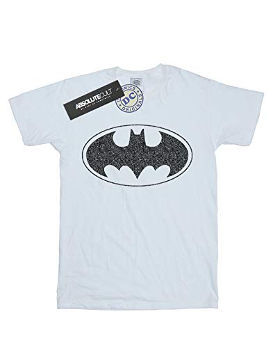 DC Comics Mujer Batman One Colour Logo Camiseta del Novio Fit XXX-Large Blanco