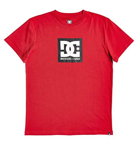 DC Shoes Square Star - Camiseta para Hombre Camiseta, Hombre, Racing Red, S