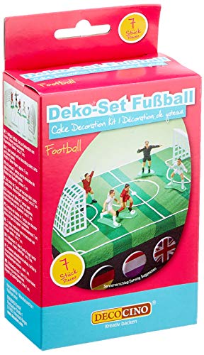 Dekoback 02-08-00005 - Decoración para tartas, 7 piezas, diseño de jugador de fútbol