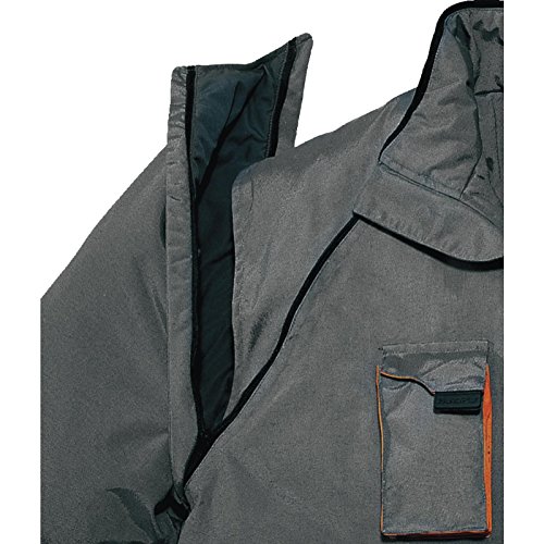 Delta plus - Cazadora poliester poliuretano mach2 gris/natural talla xl