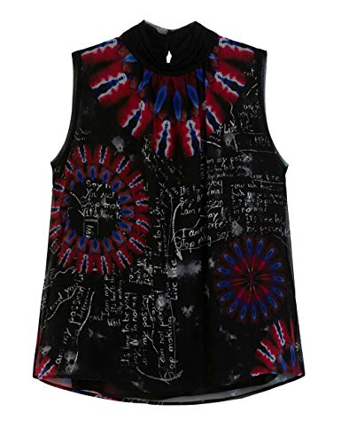 Desigual BLUS_Nilo, Negro, XS para Mujer