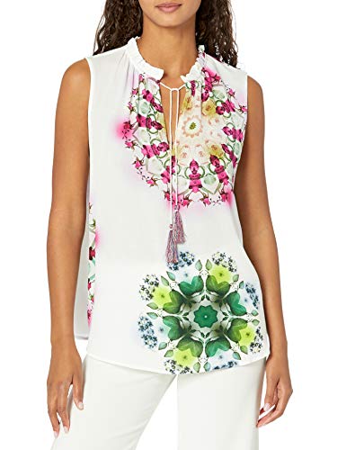 Desigual BLUS_Rosen, Blanco, XXL para Mujer