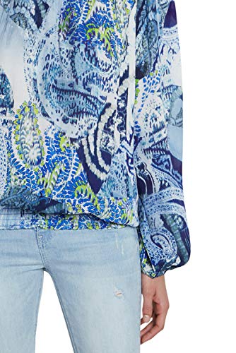 Desigual BLUS_Sheila, Azul, XXL para Mujer