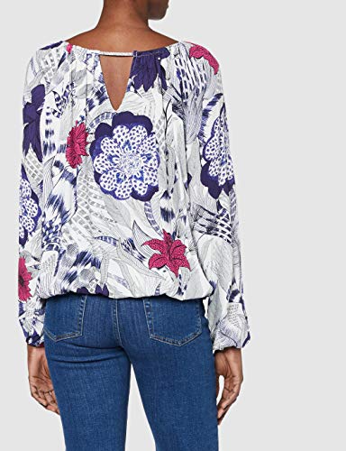 Desigual Blus_Verona, Azul (Navy 5000), X-Large para Mujer