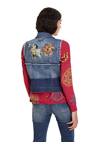 Desigual Linz - Chaleco de mezclilla - Azul - 72