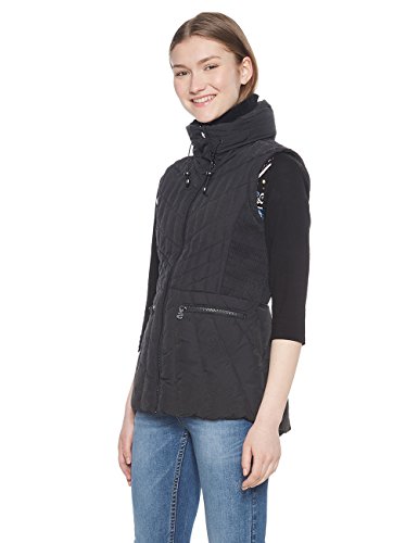 Desigual Padded_Elysian Abrigo, (Negro 2000), 42 (Talla del Fabricante: 40) para Mujer