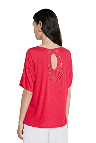 Desigual TS_Clementine Camiseta, Rojo, S para Mujer