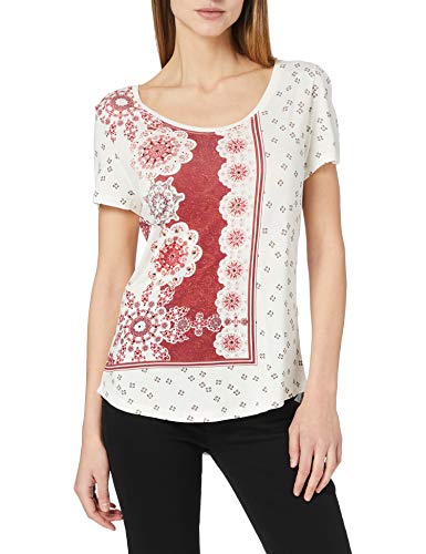 Desigual TS_Estambul Camiseta, Blanco, XXL para Mujer