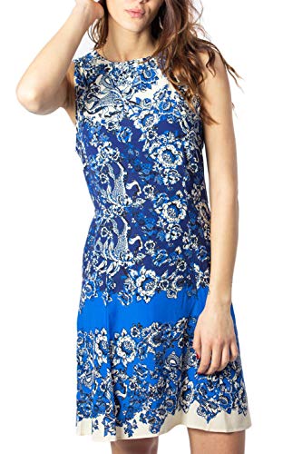 Desigual Vest_Atenas Vestido, Azul (Azul Dali 5054), 48 (Talla del Fabricante: 46) para Mujer