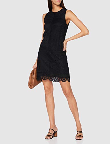 Desigual Vest_Madrid Vestido Casual, Negro, L para Mujer