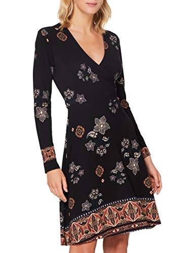 Desigual Vest_Singapur Vestido Casual, Negro, S para Mujer