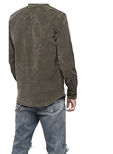 Diesel Hombre S-Cull Camisa Verde Botella verde botella L