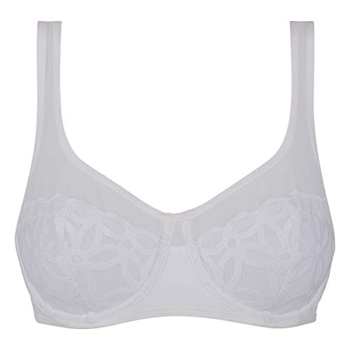 DIM Generous Mod Sujetador, Blanc (Broderie Blanche), 90.D para Mujer