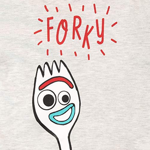 Disney Camiseta de Manga Corta para niños Toy Story Forky Gris 7-8 Años