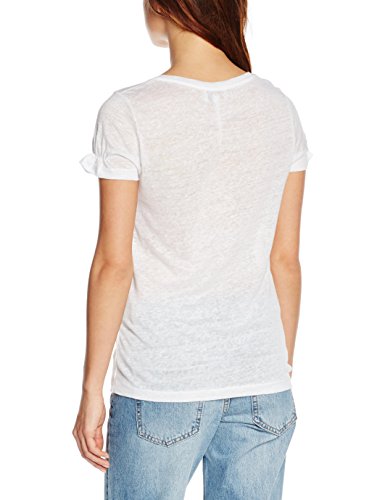 Dolores Promesas Tula SENTADA con Cuadro Vichy Camiseta, Blanco, XS para Mujer