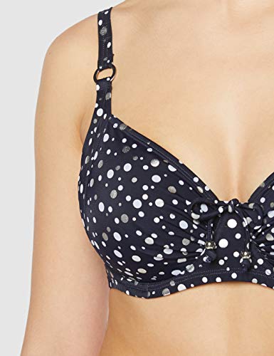 Dorina Cannes Parte Superior del Bikini, Azul (Foil Dot 803), 85G para Mujer