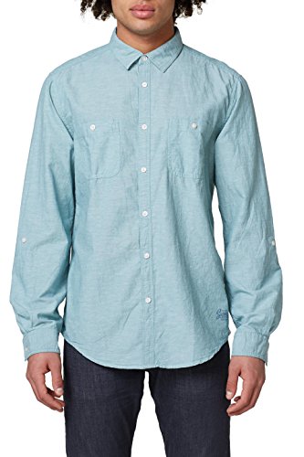 edc by Esprit 048cc2f001 Camisa, Verde (Dusty Green 335), Large para Hombre