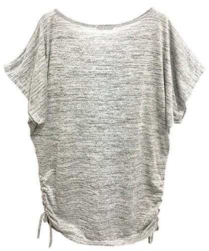 Emma & Giovanni -T-Shirt/Top/Camiseta para el Verano - Mujer (# Gris, XL)