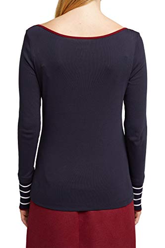 Esprit 100EE1K332 Camiseta, 400/azul Marino, XS para Mujer