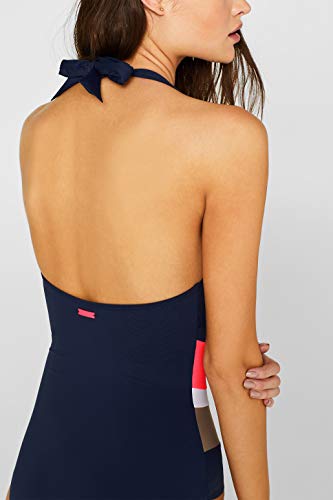 Esprit Kalani Beach Shap Swimsuit bañadores, Azul (Navy 400), 46 (Talla del Fabricante: 44) para Mujer