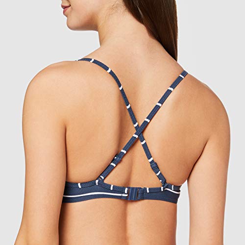 Esprit Nelly Beach Push Up MF Parte de Arriba de Bikini, Azul (Dark Blue 405), 90B (Talla del Fabricante: 38 B) para Mujer