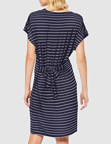 Esprit Port Beach Acc S.Dress Vestido, Azul (Navy 2 401), 42 (Talla del Fabricante: Large) para Mujer