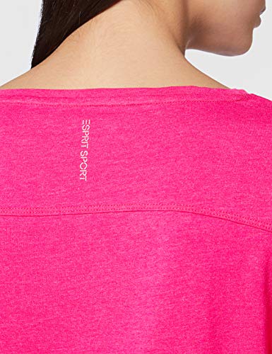 ESPRIT Sports Tshirt Short Sleeve Camisa de Yoga, 661 Rosa Fucsia 2, S para Mujer