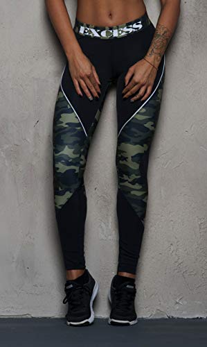 Excess Leggings Mujer Fitness Yoga Mallas Deportivo Pilates Running Gimnasio Maillot de Ciclismo Mochila Portatil de Regalos 3D Italiano push up de Fiesta Mujer Sexy Alas Camouflage M