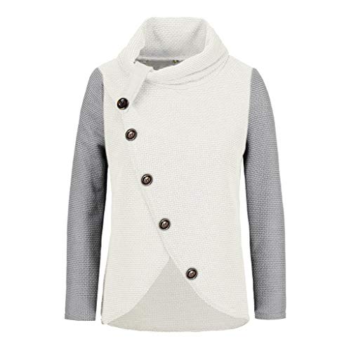 FELZ 2019 Moda Sudadera Caliente Mujer De Manga Larga Otoño e Invierno Pullover Suéter Irregular Prendas de Punto Collar de la Pila Jersey Suelto Abrigo Tallas Grandes Blusa Camisas