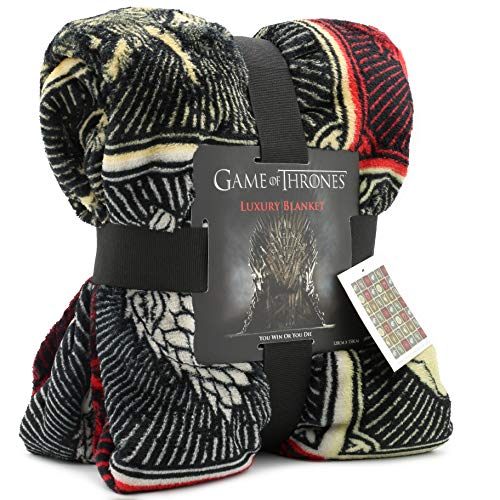 Game of Thrones Gifts Merchandise GOT Manta súper suave para cama Stark Lannister Targaryen Greyjoy Baratheon Tyrell Great House Symbols Westeros