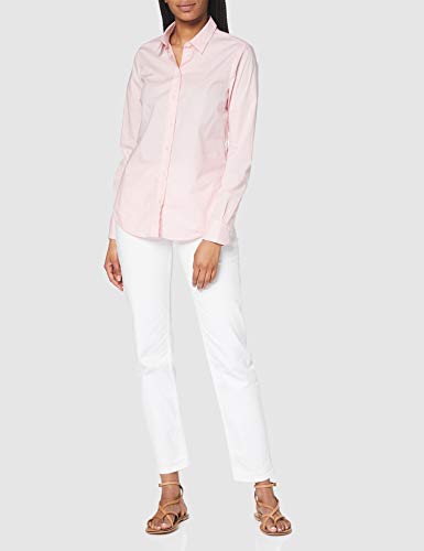 GANT Solid Stretch Broadcloth Shirt Camisa, Rosa Preppy, 42 para Mujer