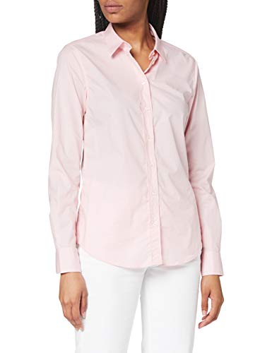 GANT Solid Stretch Broadcloth Shirt Camisa, Rosa Preppy, 42 para Mujer