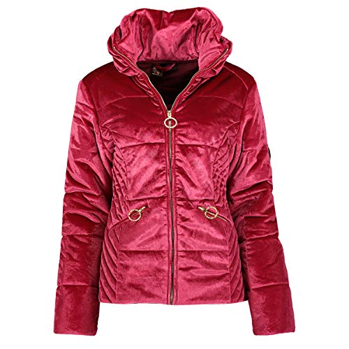 Geographical Norway ANGELY LADY - Parka Impermeable Mujeres - Abrigo Grueso Capucha Exteriores - Chaqueta Cortavientos Invierno Cálida - Chaqueta Exteriores Para Mujeres ROJO XXL