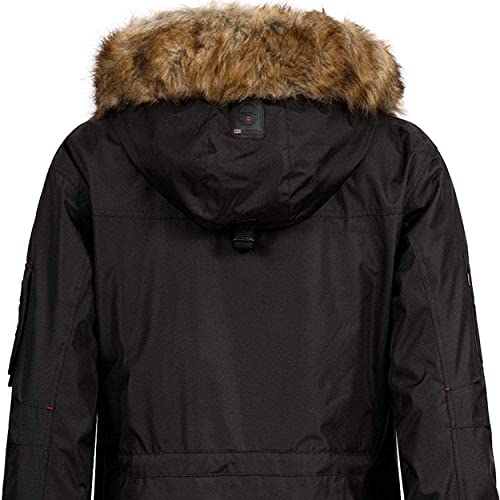 Geographical Norway ATLAS 1 MEN Anorak Chaqueta Negro para Hombre- XXXL