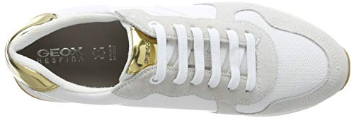 Geox D AIRELL C, Zapatillas Mujer, Blanco (White C1000), 41 EU