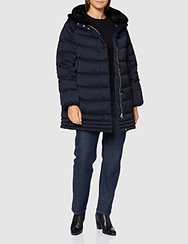 Geox W CHLOO Parka, azul oscuro, 40 para Mujer