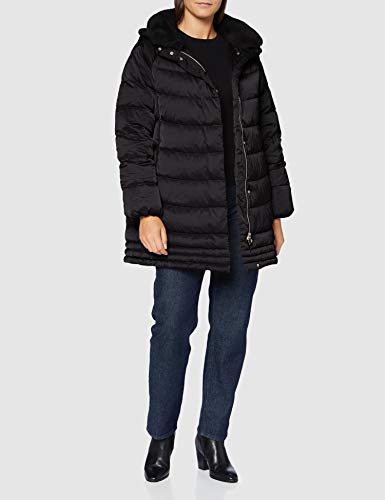 Geox W CHLOO Parka, Negro, 44 para Mujer