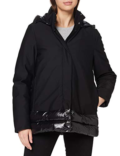 Geox W GRITAH Parka, Negro (Black), 42 para Mujer