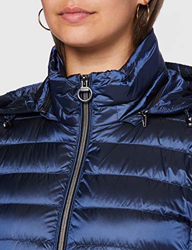 Geox W Jaysen Chaqueta Acolchada, Azul Lima Oscura, 40 para Mujer