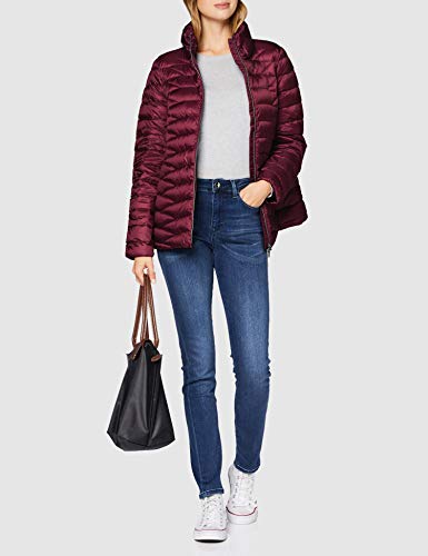 Geox W Jaysen Chaqueta Acolchada, Dark Berries, 42 para Mujer