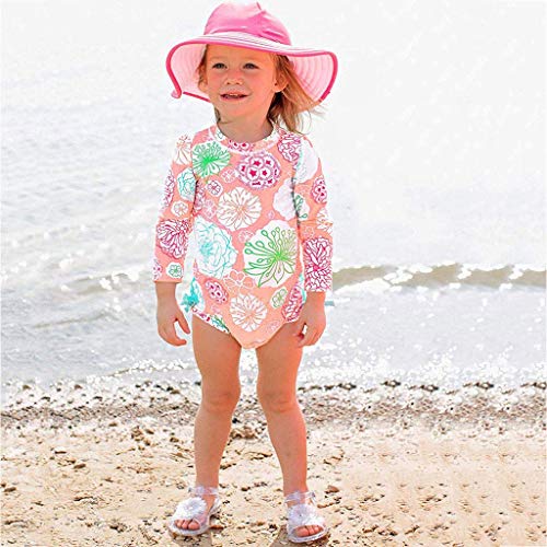 GHXCJ Trajes de baño de una Pieza con Estampado de Cisne para niñas pequeñas, Traje de baño con Volantes, Ropa de Playa