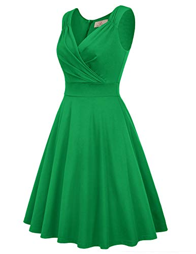 GRACE KARIN Mujer Vestido Elegante Años 50 Vestido de Mujeres Rockabilly Clásico L CL010698-4