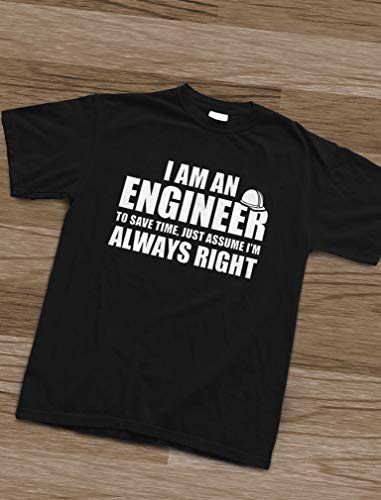 Green Turtle T-Shirts Camiseta para Hombre - Regalo para Ingeniero - I'm an Engineer, I'm Always Right XX-Large Azul Oscuro